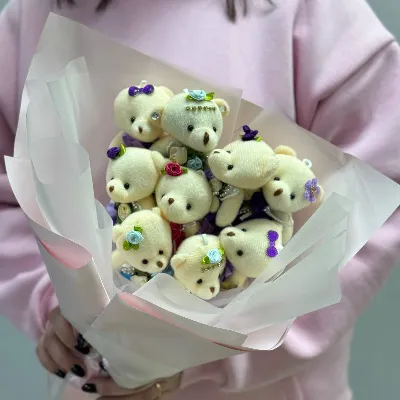 Букет из игрушек "Шляпки"