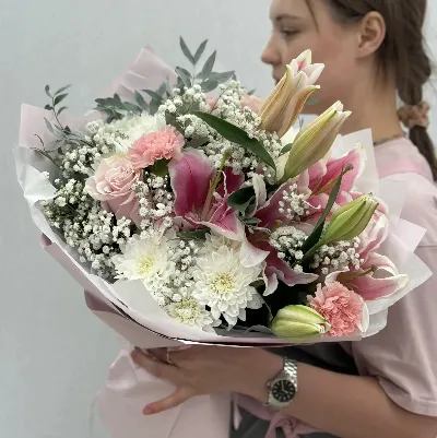 Букет "Цветочная ширма"
