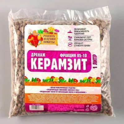 Дренаж Керамзит фр 5-10, 1 л
