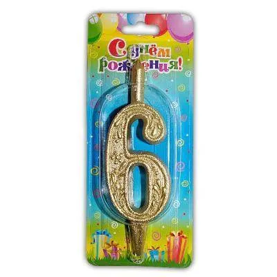 Свеча "6 блеск"