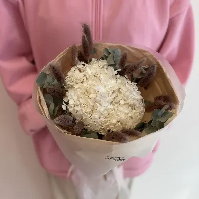 Букет из сухоцветов "Сердечко"