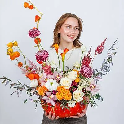 Композиция в тыкве "Мариза"