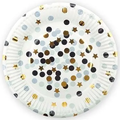 Тарелки 18 см Конфетти Ассорти / 6 шт