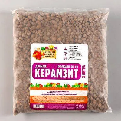 Дренаж Керамзит фр 5-10, 3 л