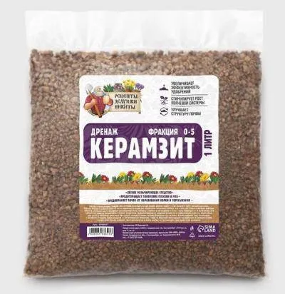 Дренаж Керамзит фр 0-5, 1 л