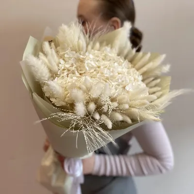 Букет из сухоцветов "Хлопушка"