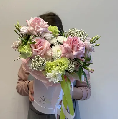 Шляпная коробка "Улыбнуться новому дню"